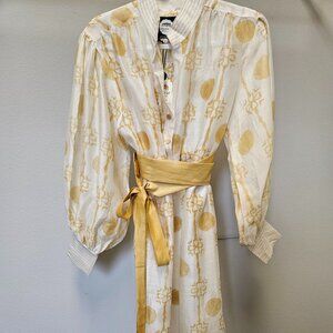 Alamwar 100% silk, New with Tag Dress w/ side slits